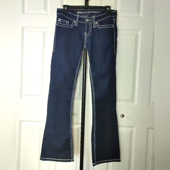 Blue Asphalt Boot Cut Blue Jeans Size 3 - Picture 1 of 9